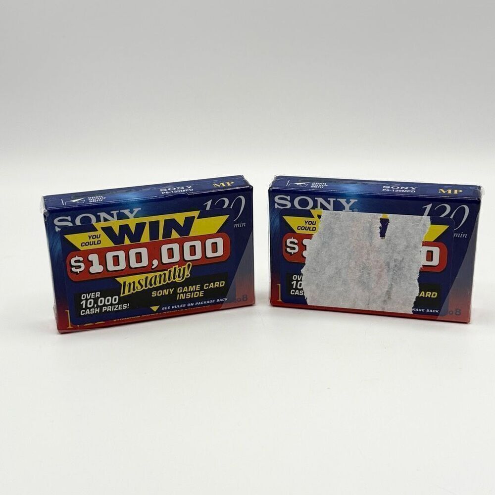Sony P6-120MPD Video8 Blank Recording Tapes (2)